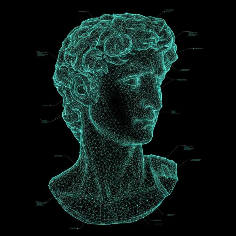 David, from wireframe to marble